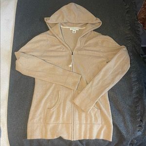 100% cashmere banana republic zip up sweater
